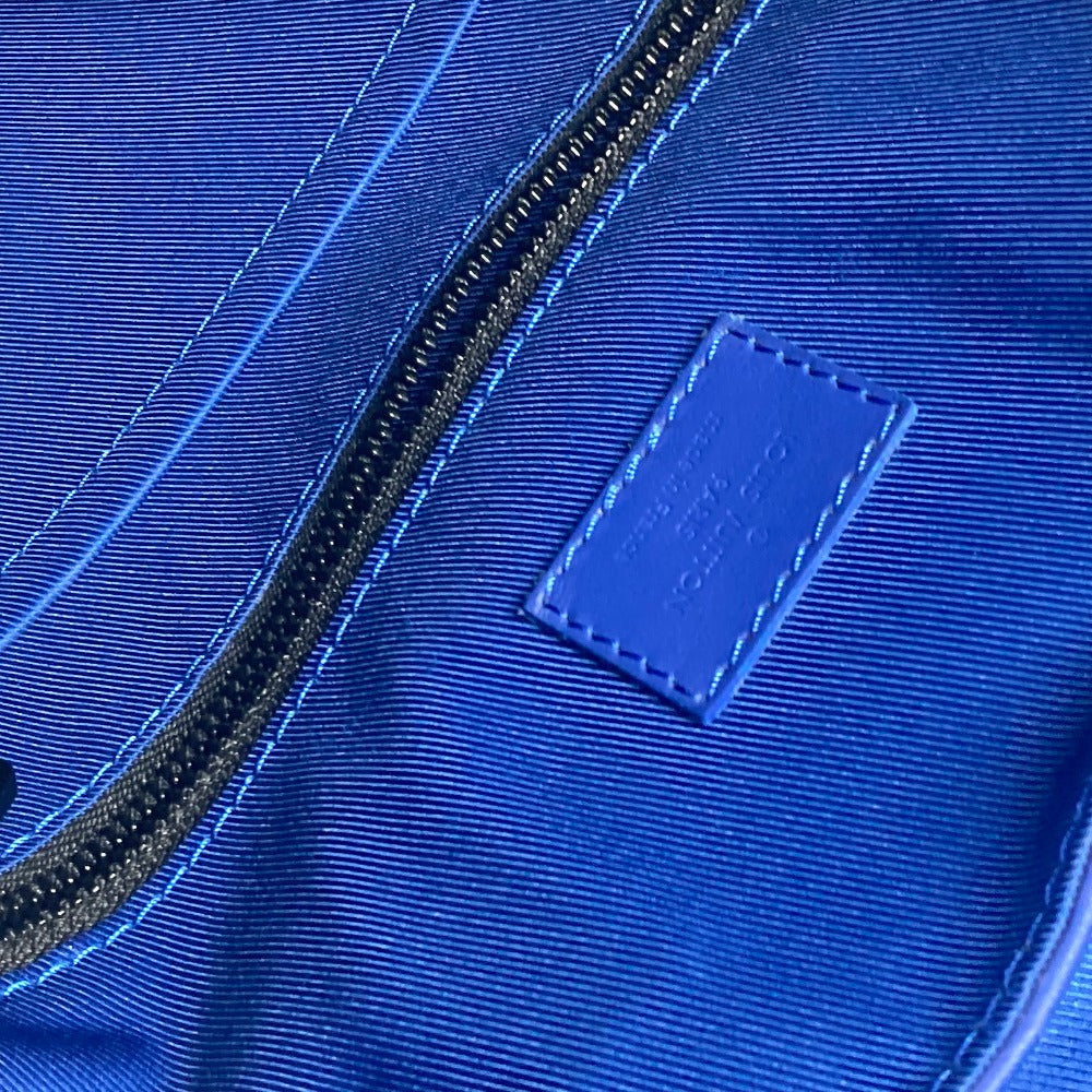 LOUIS VUITTON Backpack M23189 Taurillon Clemence Leather blue Monogram Taurillon Clemence Christopher MM