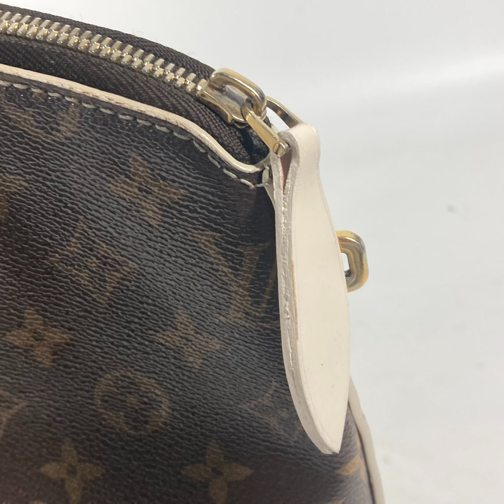 LOUIS VUITTON Handbag M40597 , shiny monogram canvas Brown Shiny monogram LockitPM Women Used Authentic