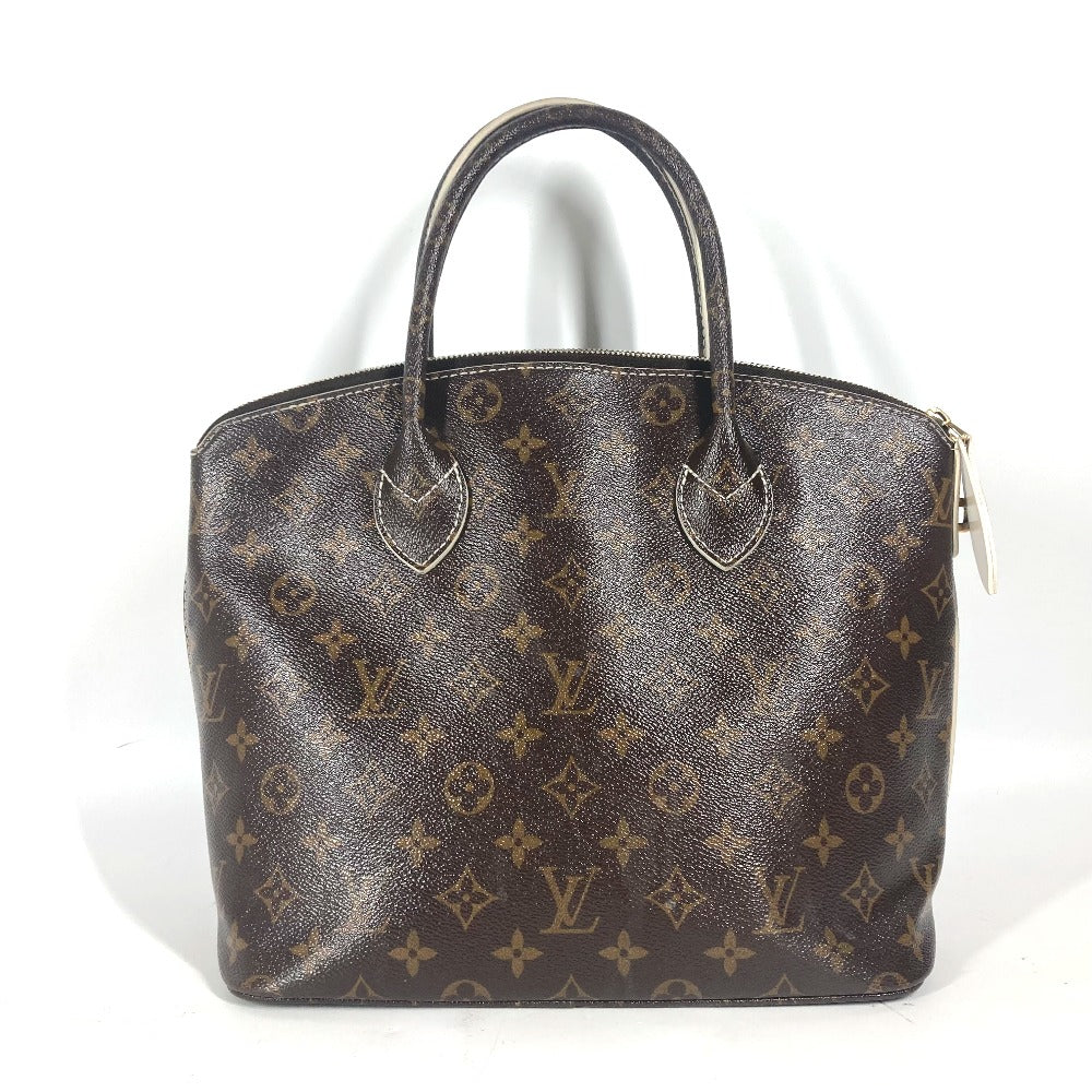 LOUIS VUITTON Handbag M40597 , shiny monogram canvas Brown Shiny monogram LockitPM Women Used Authentic