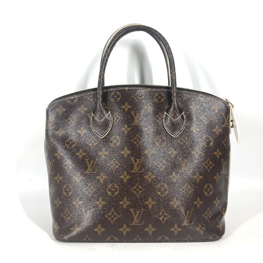 LOUIS VUITTON Handbag M40597 , shiny monogram canvas Brown Shiny monogram LockitPM Women Used Authentic