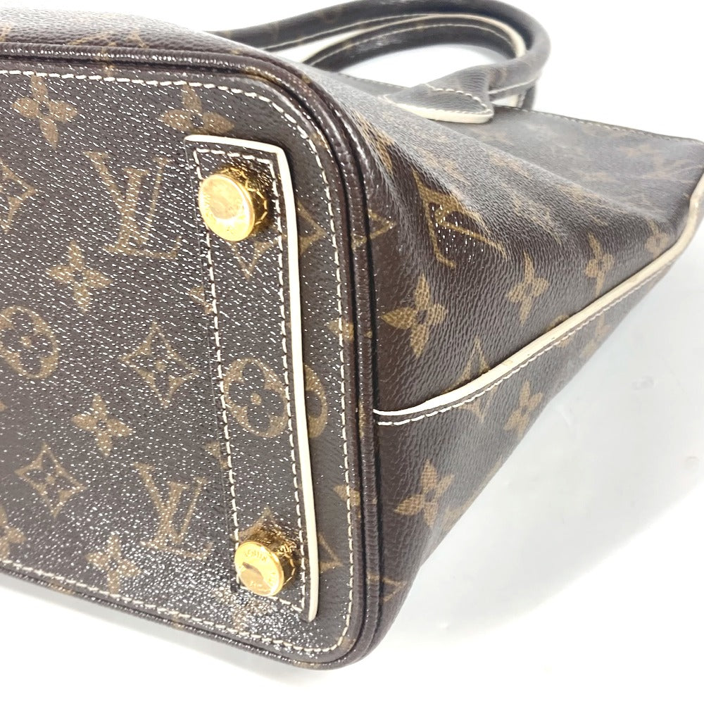 LOUIS VUITTON Handbag M40597 , shiny monogram canvas Brown Shiny monogram LockitPM Women Used Authentic