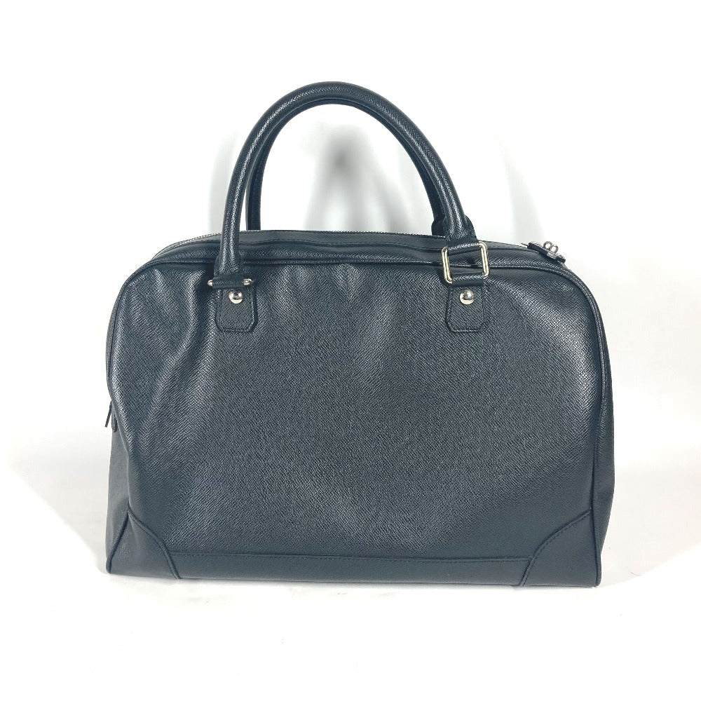LOUIS VUITTON Boston Duffel bag M31152 Taiga Leather black Taiga Stanislav unisex(Unisex) Used Authentic