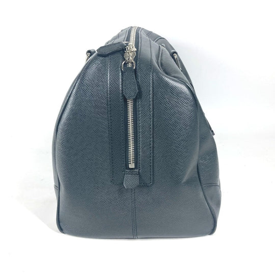 LOUIS VUITTON Boston Duffel bag M31152 Taiga Leather black Taiga Stanislav unisex(Unisex) Used Authentic