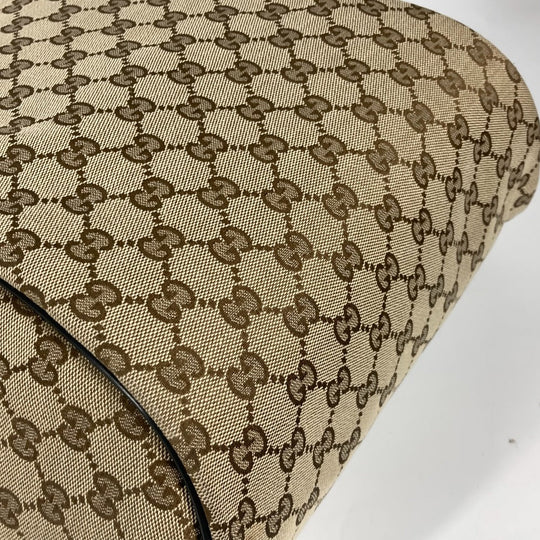 GUCCI Backpack 449906 GG canvas / leather beige GG Backpack unisex(Unisex) Used Authentic