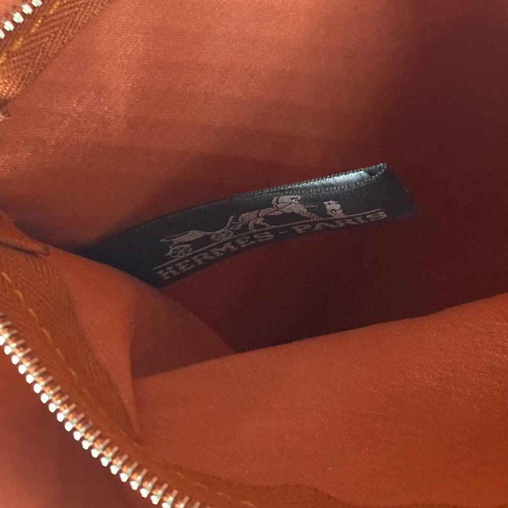 HERMES Boston Duffel bag Towal chevron Orange Sports 2WAY Bag Shoulder Bag Sac de Golf 47 unisex(Unisex) Used Authentic