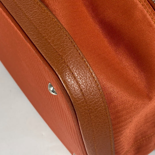 HERMES Boston Duffel bag Towal chevron Orange Sports 2WAY Bag Shoulder Bag Sac de Golf 47 unisex(Unisex) Used Authentic