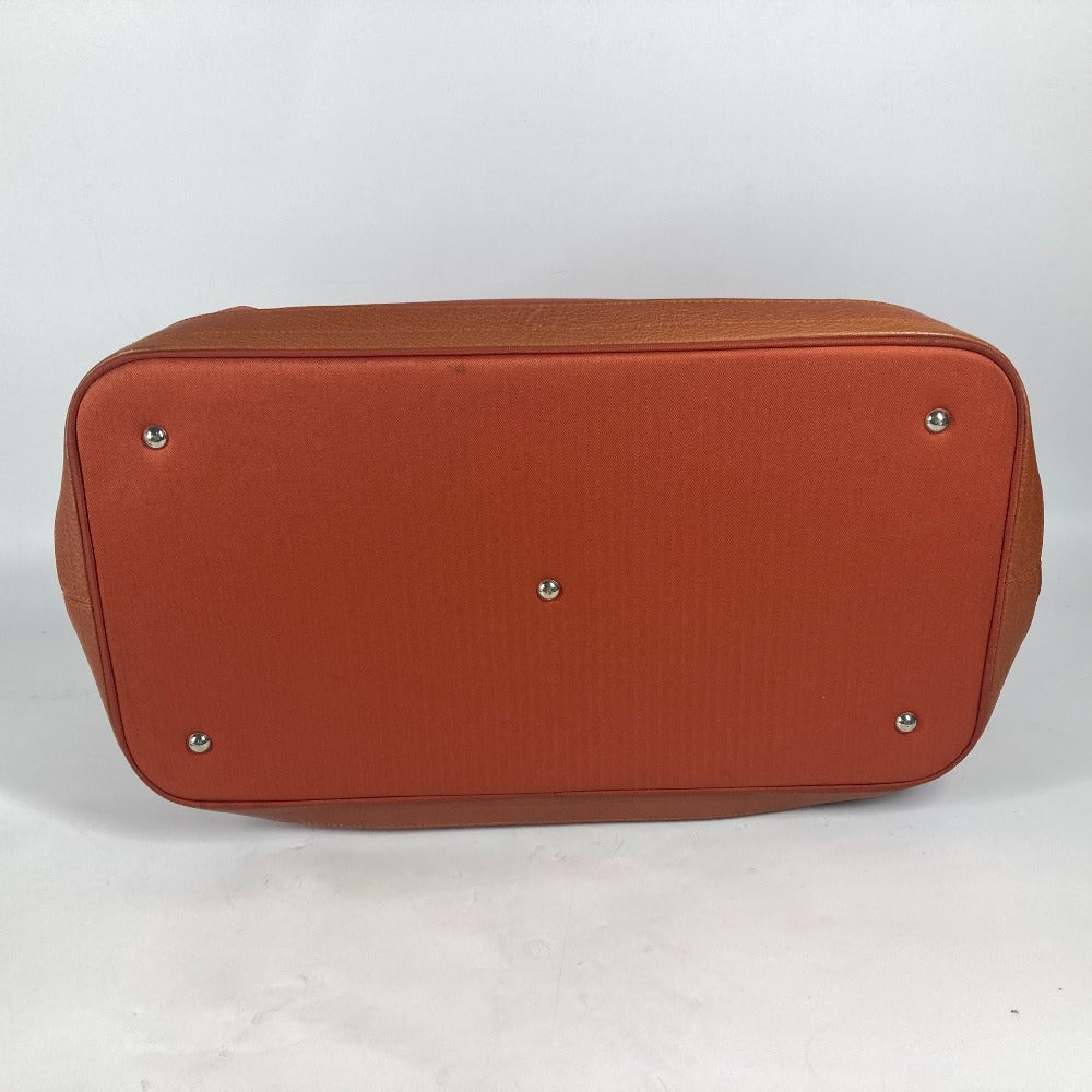 HERMES Boston Duffel bag Towal chevron Orange Sports 2WAY Bag Shoulder Bag Sac de Golf 47 unisex(Unisex) Used Authentic
