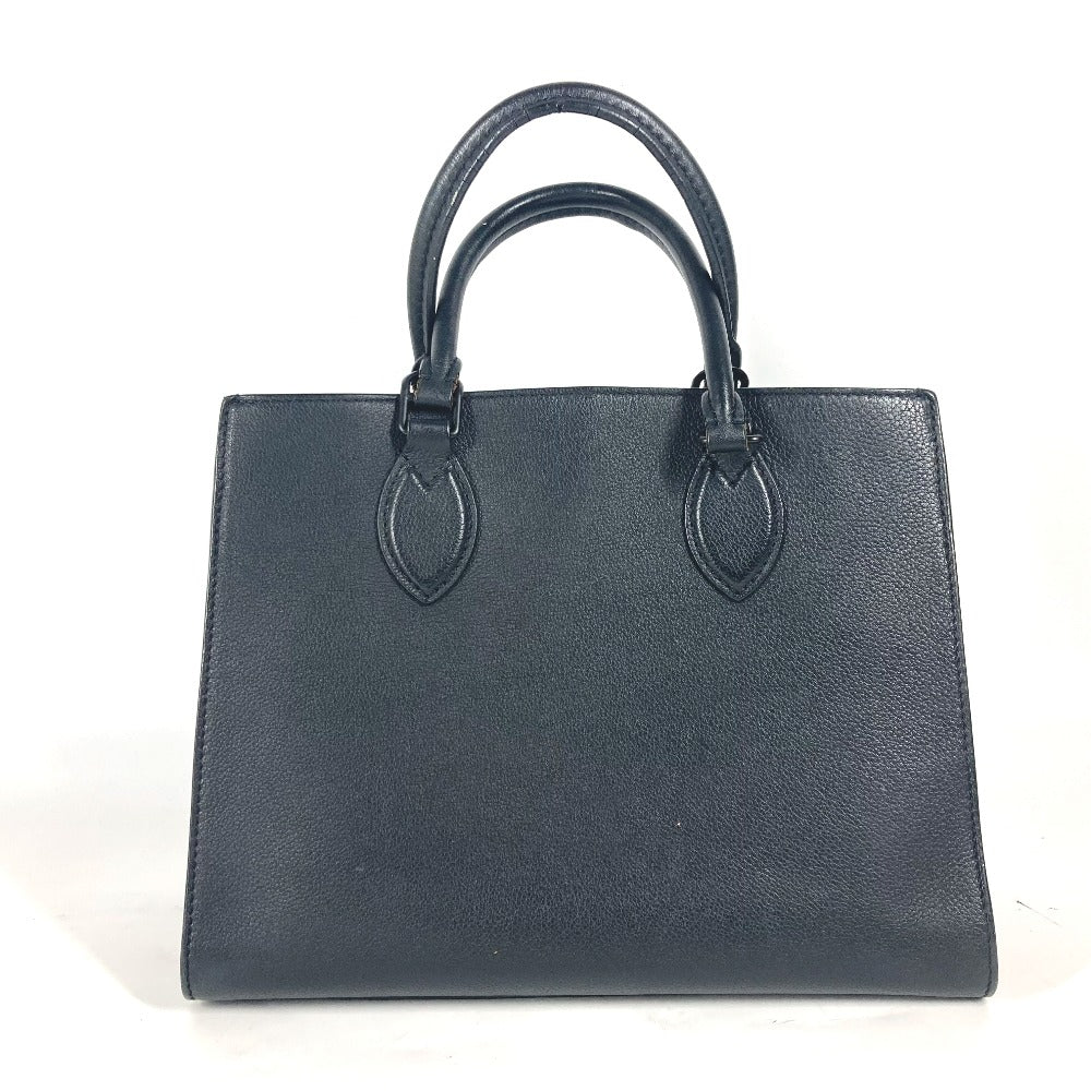 LOUIS VUITTON Handbag M55845 Grain Calfskin Leather black Tote Bag Shoulder Bag Rock Me Tote PM Women Used Authentic