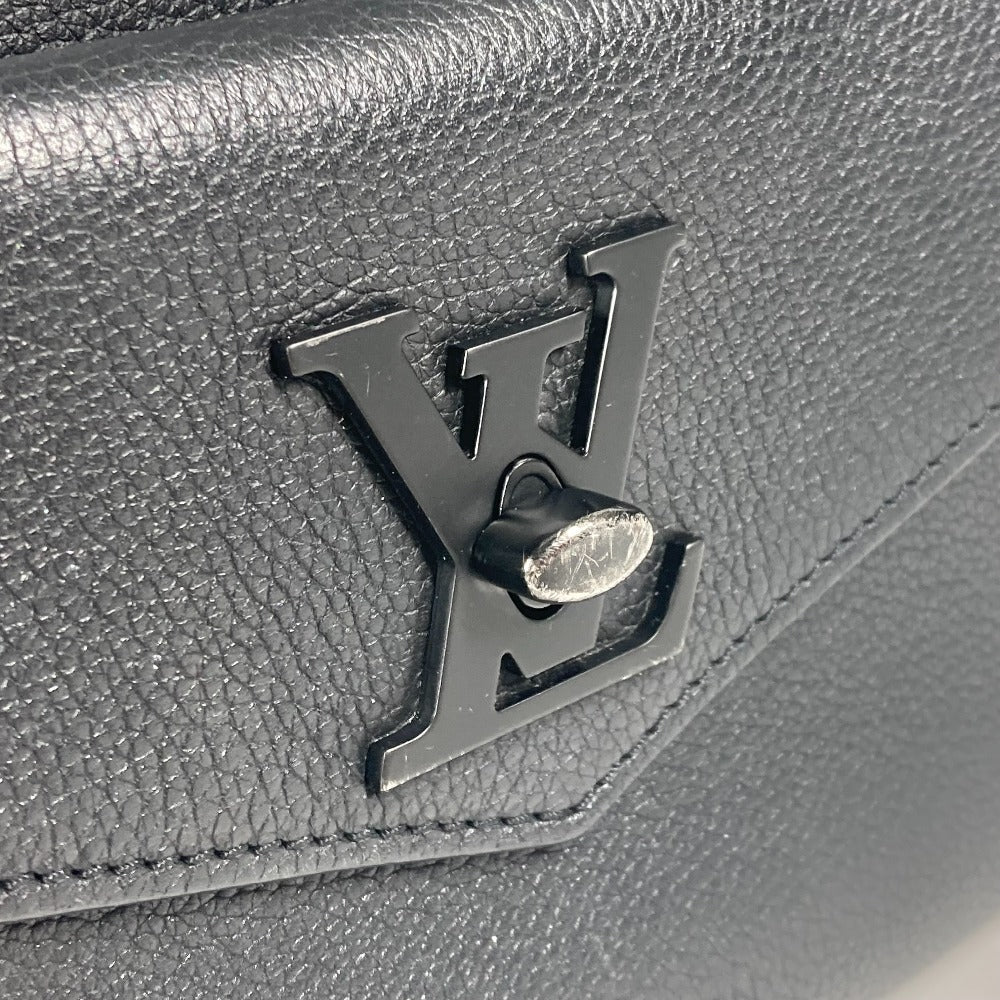 LOUIS VUITTON Handbag M55845 Grain Calfskin Leather black Tote Bag Shoulder Bag Rock Me Tote PM Women Used Authentic