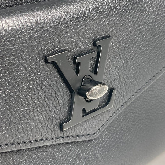 LOUIS VUITTON Handbag M55845 Grain Calfskin Leather black Tote Bag Shoulder Bag Rock Me Tote PM Women Used Authentic