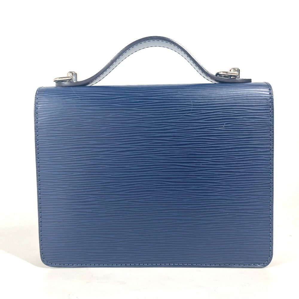 LOUIS VUITTON Handbag M40976 Epi Leather Navy Epi Monceau BB unisex(Unisex) Used Authentic