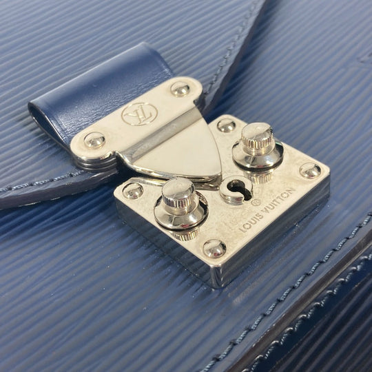 LOUIS VUITTON Handbag M40976 Epi Leather Navy Epi Monceau BB unisex(Unisex) Used Authentic