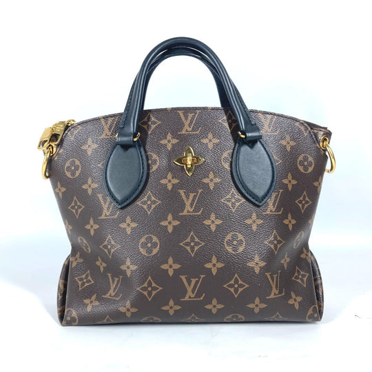 LOUIS VUITTON Handbag M44351 Monogram canvas Brown Monogram Flower Zip Tote PM