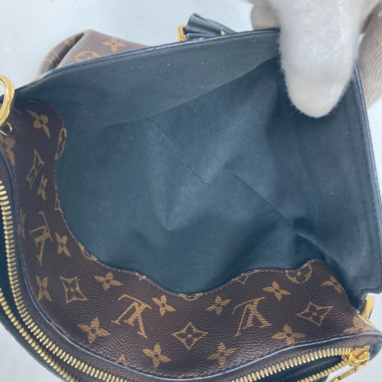 LOUIS VUITTON Handbag M44351 Monogram canvas Brown Monogram Flower Zip Tote PM