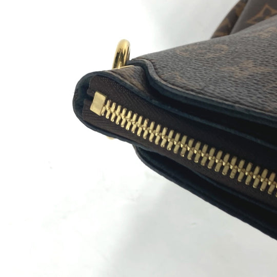 LOUIS VUITTON Handbag M44351 Monogram canvas Brown Monogram Flower Zip Tote PM