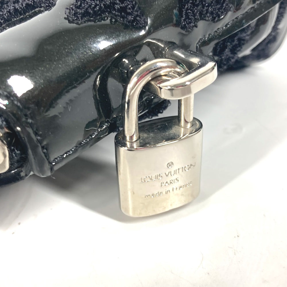 LOUIS VUITTON Handbag M40770 Patent leather black Monogram Vernis LockitBB Booklet unisex(Unisex) Used Authentic