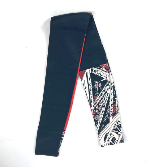 HERMES scarf silk Red Maxi Twilly Twilly Women Used Authentic