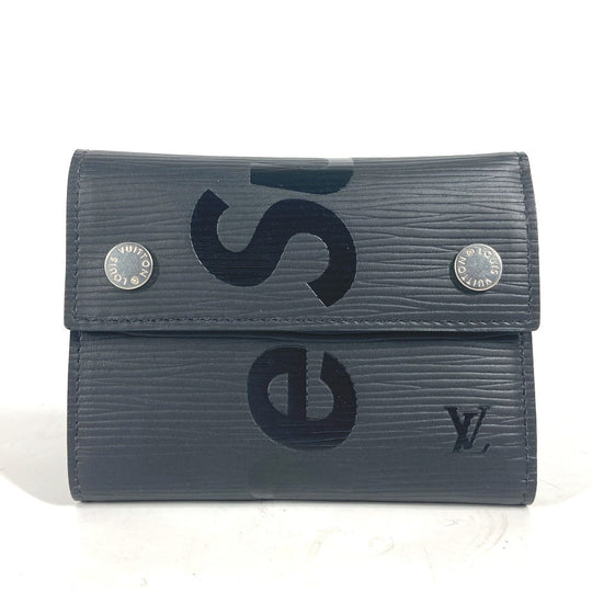 LOUIS VUITTON Trifold wallet M67711 Epi Leather black Epi Supreme collaboration Chain Wallet CH.CP WALLET mens Used Authentic