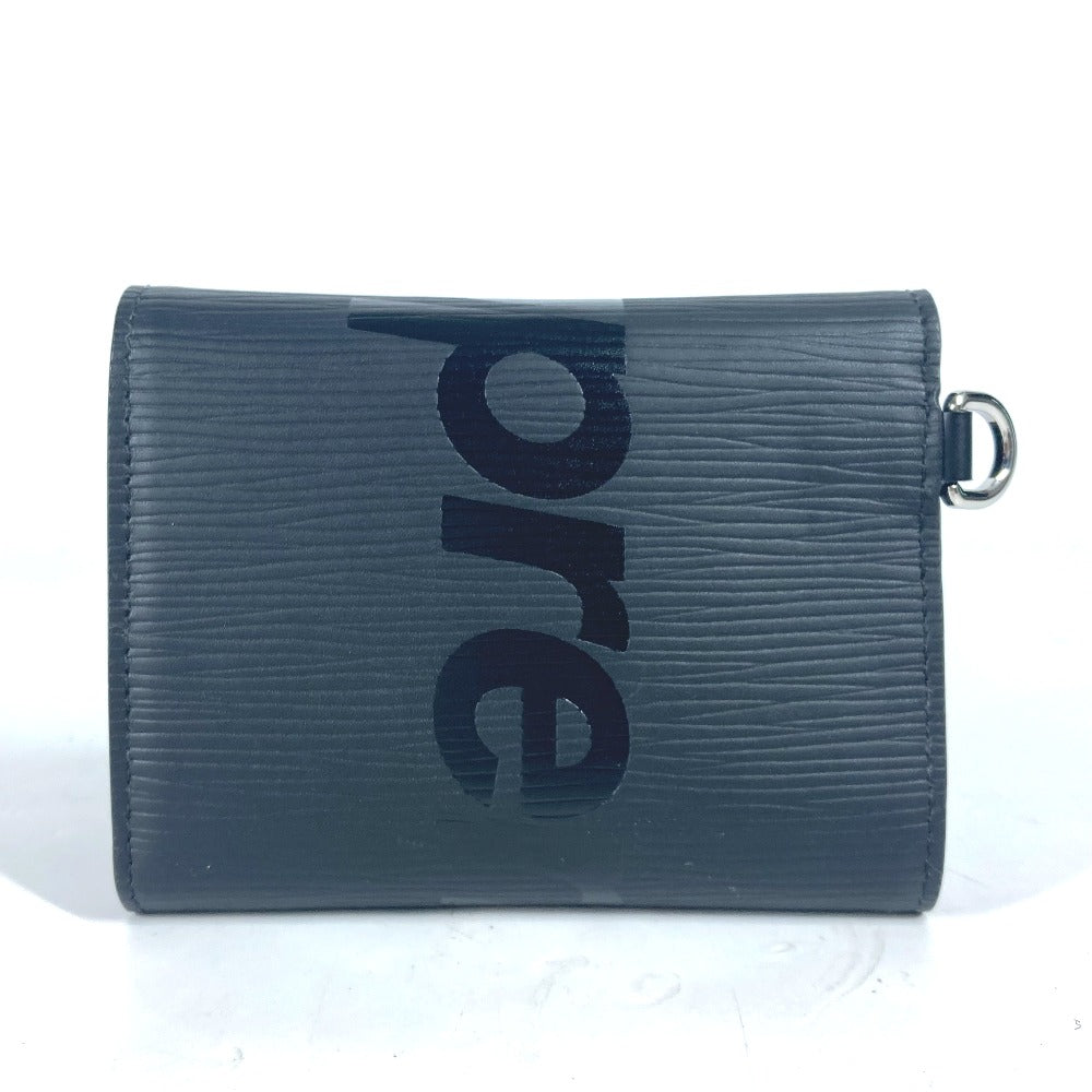 LOUIS VUITTON Trifold wallet M67711 Epi Leather black Epi Supreme collaboration Chain Wallet CH.CP WALLET mens Used Authentic