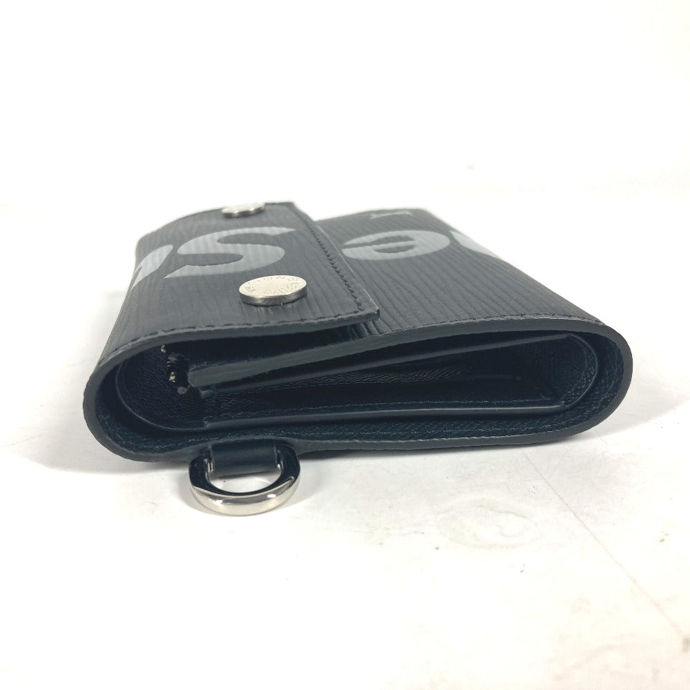 LOUIS VUITTON Trifold wallet M67711 Epi Leather black Epi Supreme collaboration Chain Wallet CH.CP WALLET mens Used Authentic