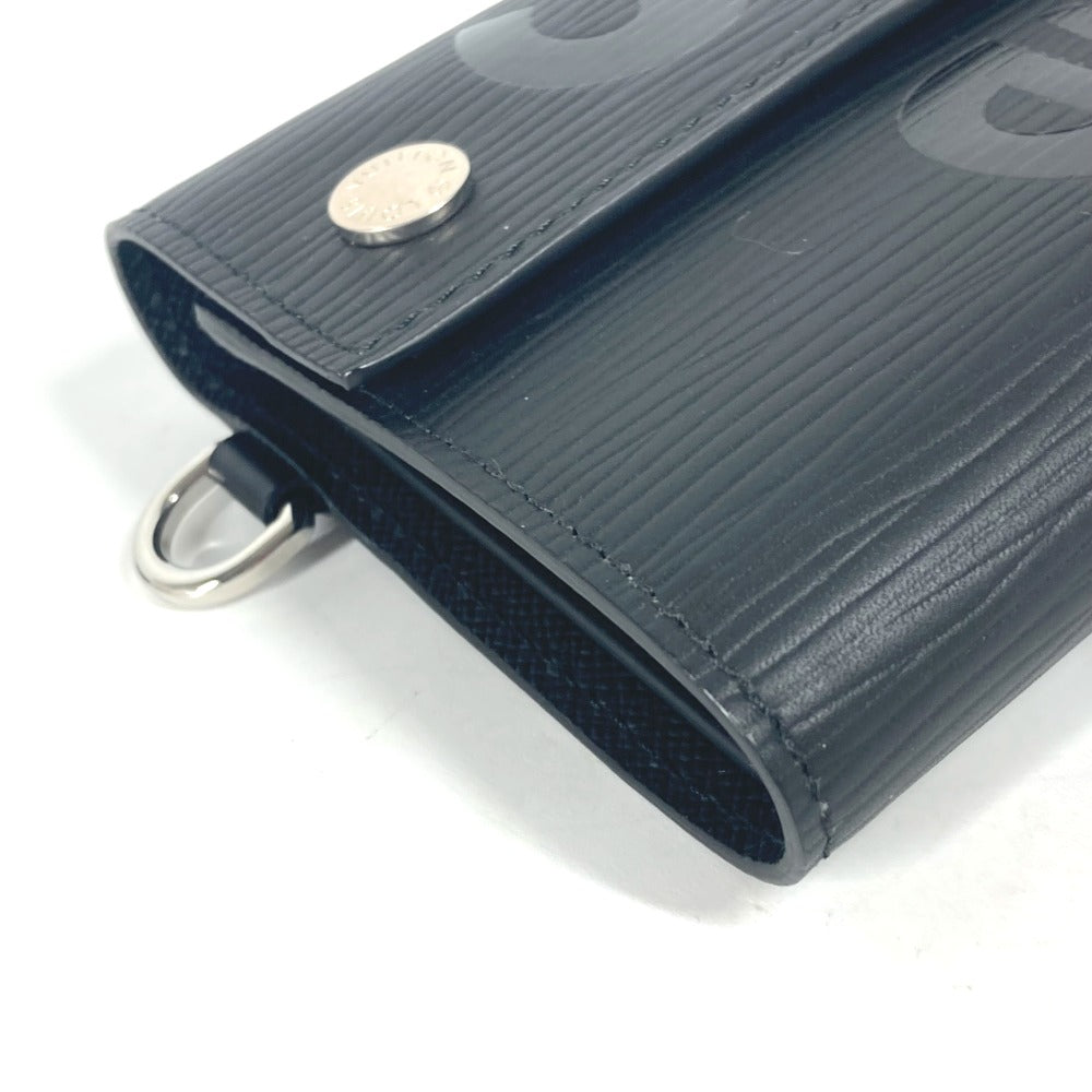 LOUIS VUITTON Trifold wallet M67711 Epi Leather black Epi Supreme collaboration Chain Wallet CH.CP WALLET mens Used Authentic