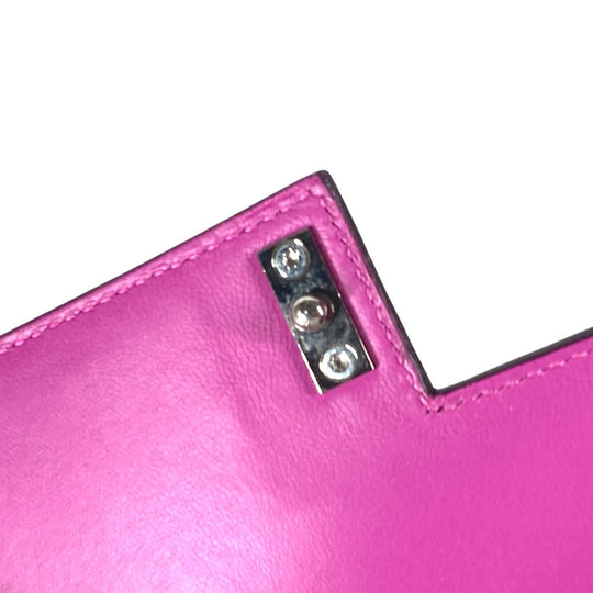 HERMES Clutch bag Shave purple Veru Women Used Authentic