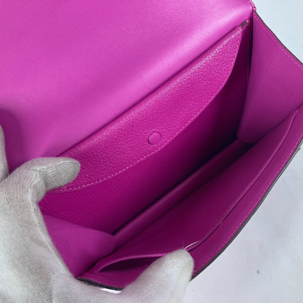 HERMES Clutch bag Shave purple Veru Women Used Authentic