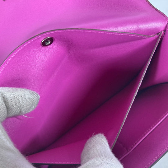 HERMES Clutch bag Shave purple Veru Women Used Authentic