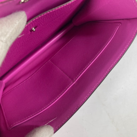 HERMES Clutch bag Shave purple Veru Women Used Authentic