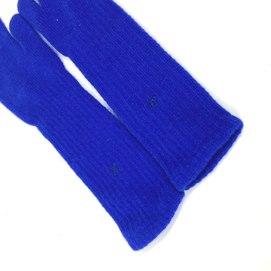 CHANEL gloves cashmere blue Long Gloves CC COCO Mark