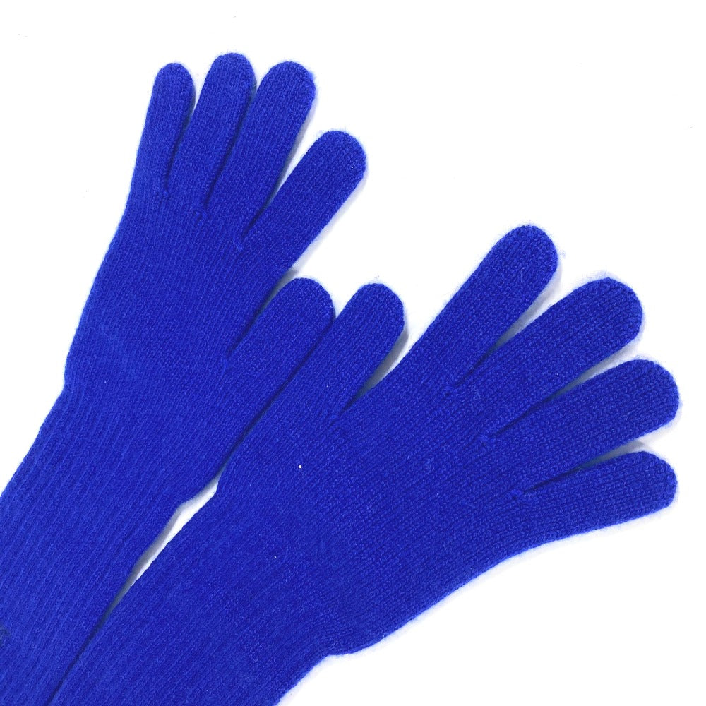CHANEL gloves cashmere blue Long Gloves CC COCO Mark
