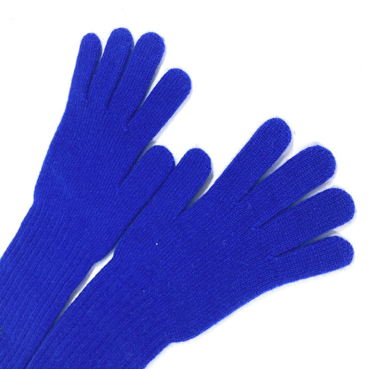 CHANEL gloves cashmere blue Long Gloves CC COCO Mark