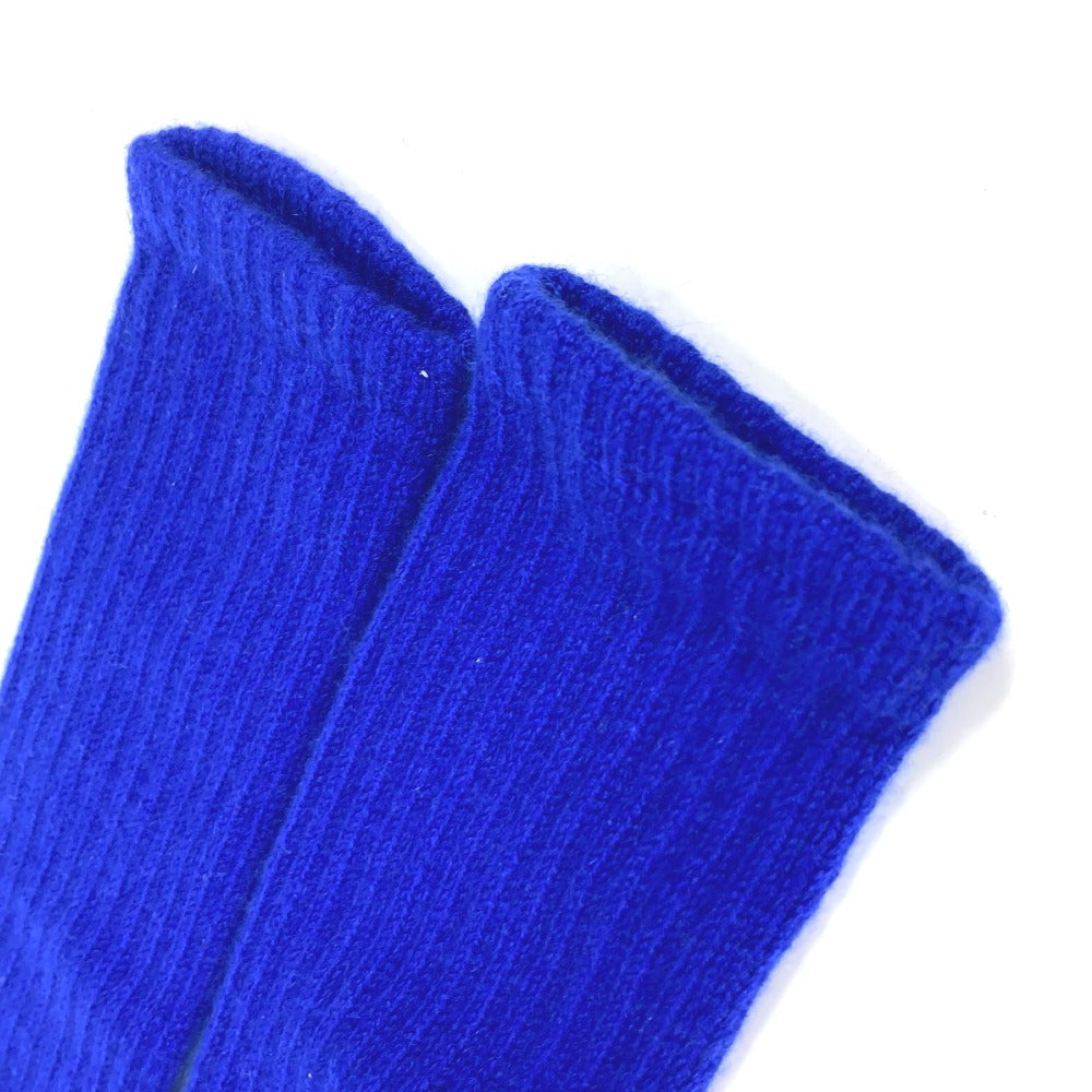 CHANEL gloves cashmere blue Long Gloves CC COCO Mark
