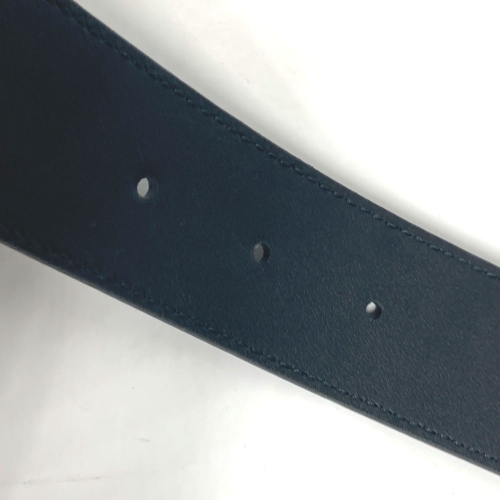 GUCCI belt 550106 leather black Sequin GG logo crystal Women Used Authentic