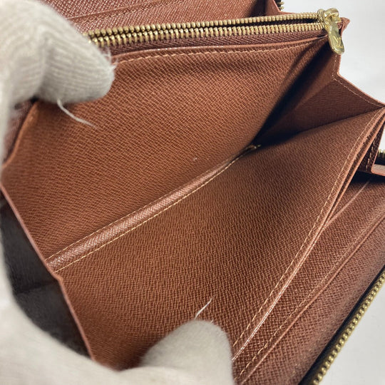 LOUIS VUITTON Long Wallet Purse M93759 Monogram canvas Brown Monogram Rose Stephen Sprouse Zippy wallet Women Used Authentic