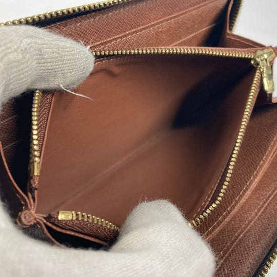 LOUIS VUITTON Long Wallet Purse M93759 Monogram canvas Brown Monogram Rose Stephen Sprouse Zippy wallet Women Used Authentic