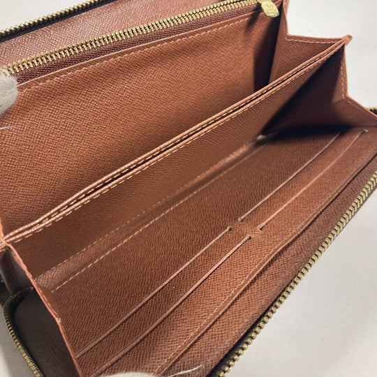 LOUIS VUITTON Long Wallet Purse M93759 Monogram canvas Brown Monogram Rose Stephen Sprouse Zippy wallet Women Used Authentic