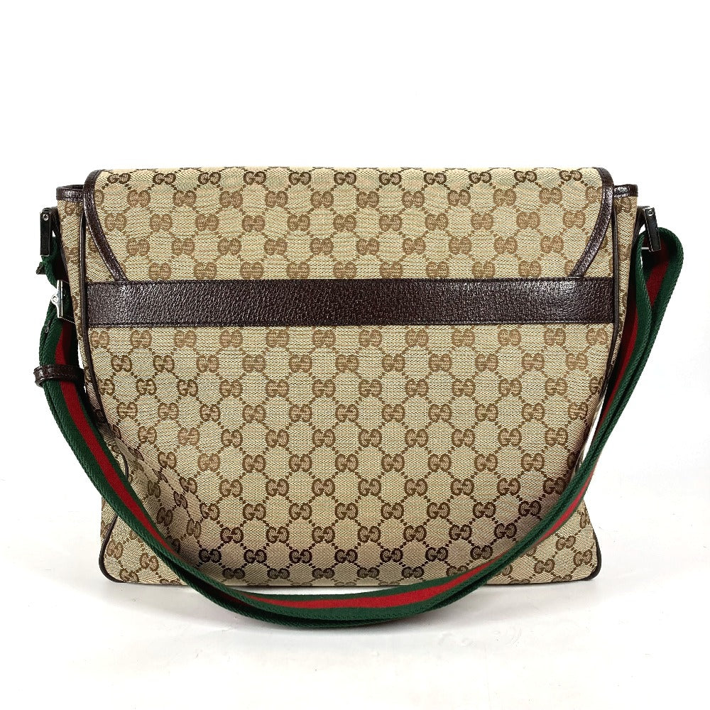 GUCCI Shoulder Bag 233052 GG canvas/leather , GG canvas/leather beige GG Shelly line unisex(Unisex) Used Authentic