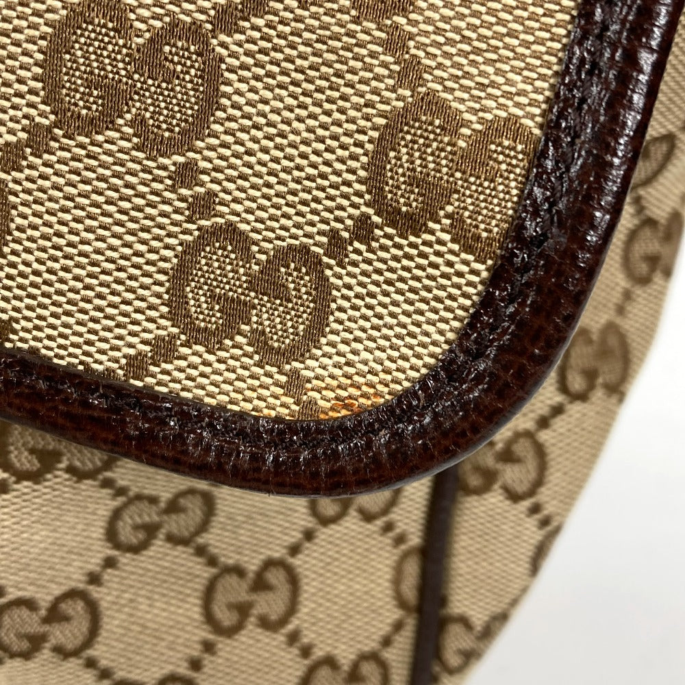 GUCCI Shoulder Bag 233052 GG canvas/leather , GG canvas/leather beige GG Shelly line unisex(Unisex) Used Authentic
