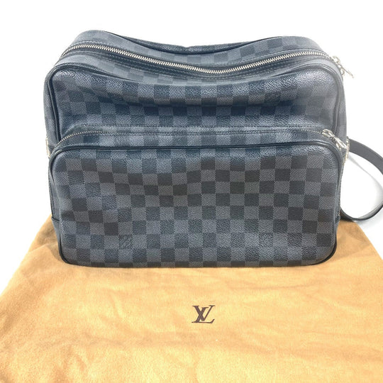 LOUIS VUITTON Shoulder Bag N45252 Damier Grafitto Canvas black Damier Grafitte Io mens(Unisex) Used Authentic