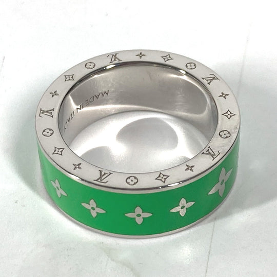 LOUIS VUITTON Ring M00278 metal green Double ring set Burgundy Set 2 Rings mens M Used Authentic
