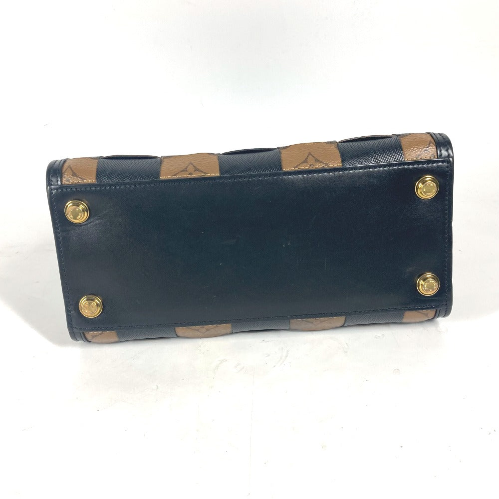 LOUIS VUITTON Shoulder Bag M53252 leather Brown Monogram reverse City Steamer PM Women Used Authentic