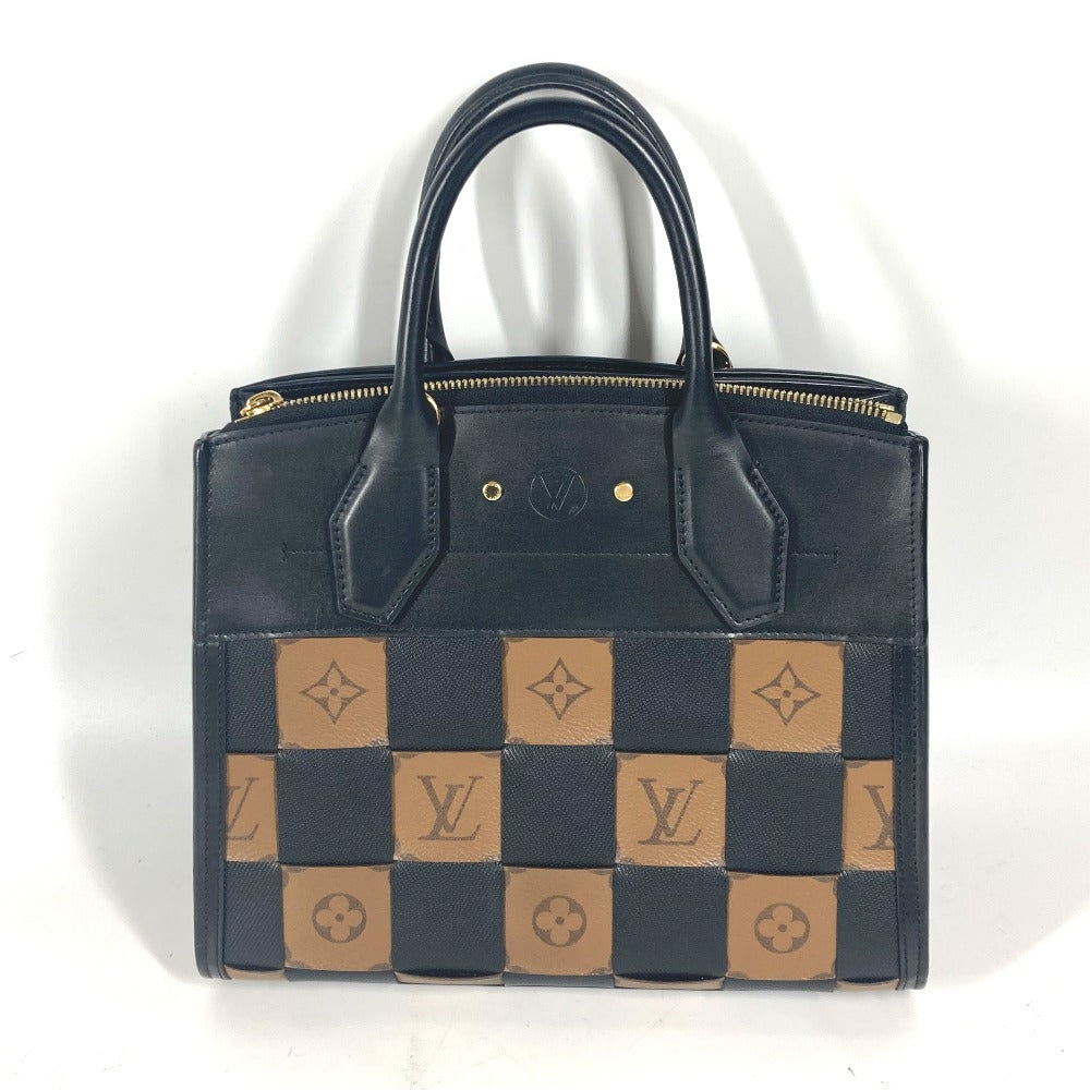LOUIS VUITTON Shoulder Bag M53252 leather Brown Monogram reverse City Steamer PM Women Used Authentic