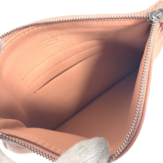 LOUIS VUITTON Shoulder Bag M94276 monogram mahina leather pink Monogram Mahina Serene PM Women Used Authentic