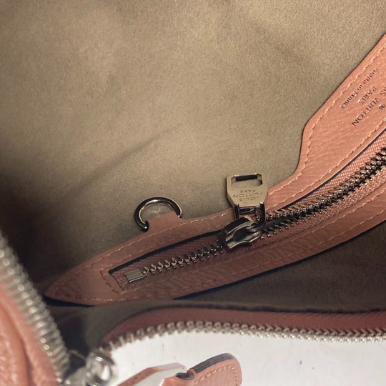 LOUIS VUITTON Shoulder Bag M94276 monogram mahina leather pink Monogram Mahina Serene PM Women Used Authentic