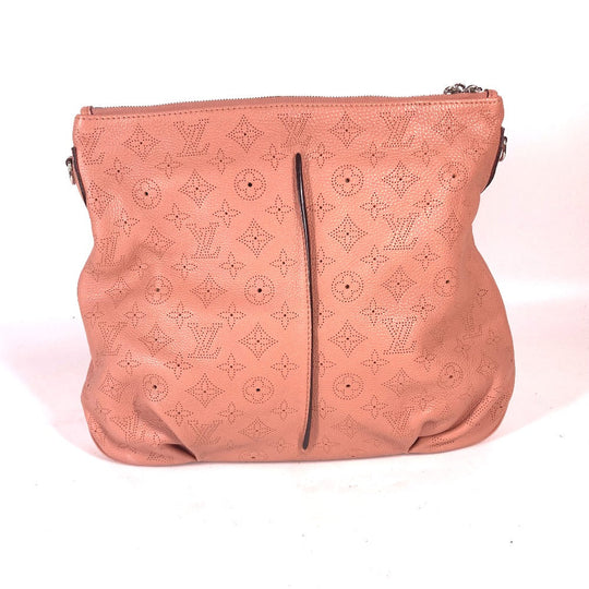 LOUIS VUITTON Shoulder Bag M94276 monogram mahina leather pink Monogram Mahina Serene PM Women Used Authentic