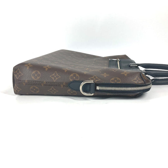 LOUIS VUITTON Business bag M54019 Monogram macacer canvas Brown Monogram macacer Porto de Cumanjour PDJ mens Used Authentic