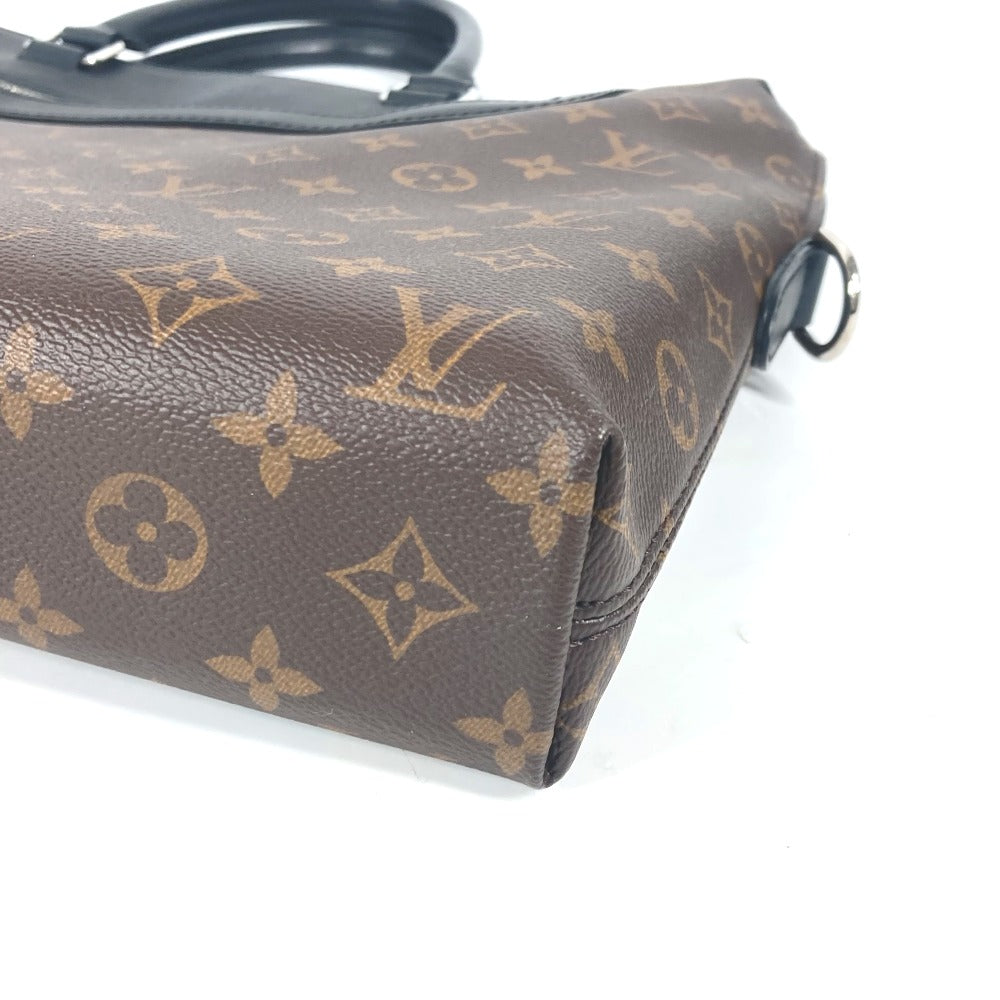 LOUIS VUITTON Business bag M54019 Monogram macacer canvas Brown Monogram macacer Porto de Cumanjour PDJ mens Used Authentic