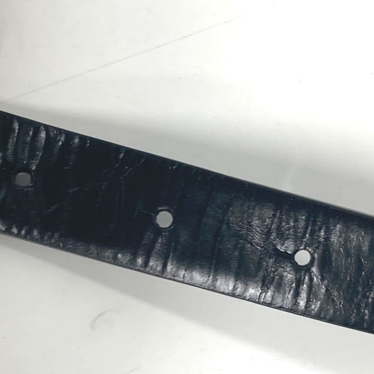 CHANEL belt leather black 16K Cat cat Women 80 Used Authentic