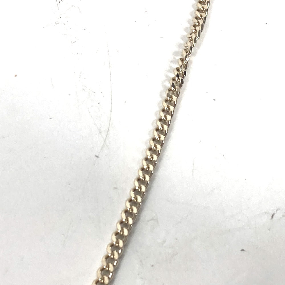 CHANEL Necklace metal gold 22C CC COCO Mark Rhinestone Lipstick Women Used Authentic